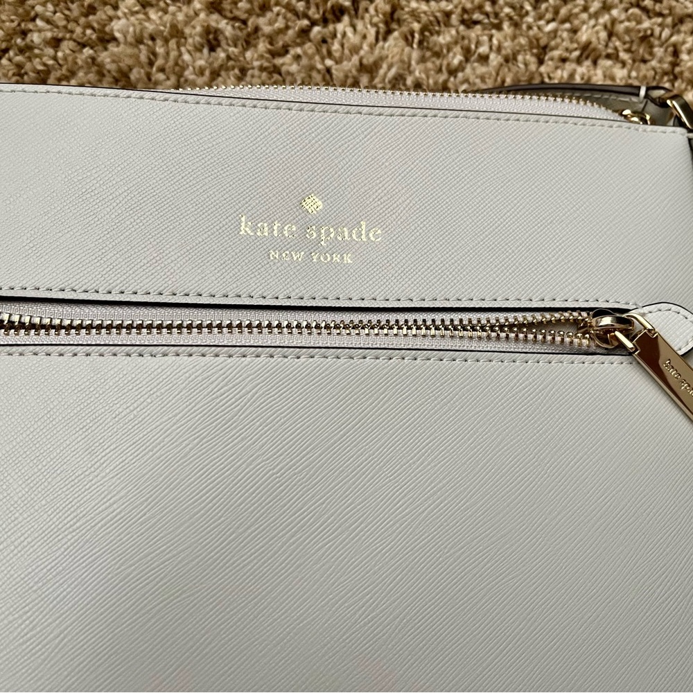 Almost new - light gray Kate Spade crossbody.